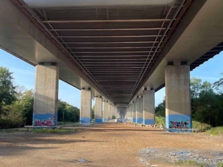GPR surveys and visual inspections for National Highways Robotic GPR survey on National Highways' M5 Avonmouth Bridge by Structural Repairs