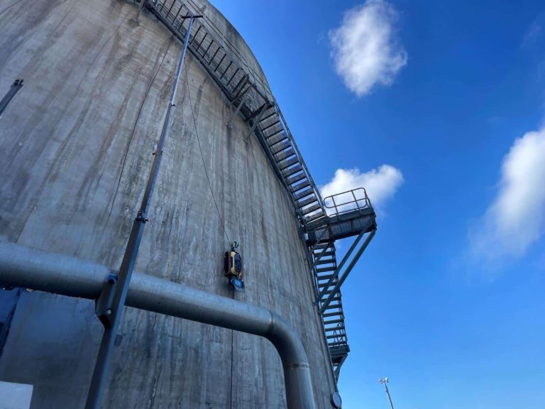 Concrete testing for a multinational cement manufacturer Structural Repairs technician analyzing results from HB1 robot's concrete assessment