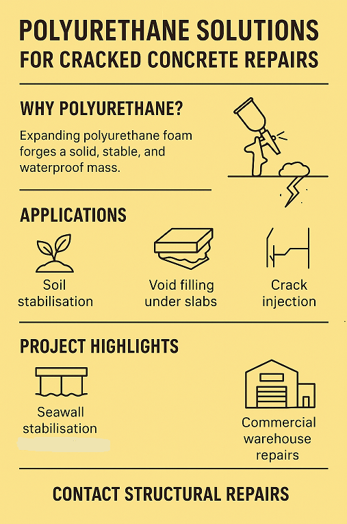 The Role of Polyurethane in Structural Repairs and Cracked Concrete Restoration
