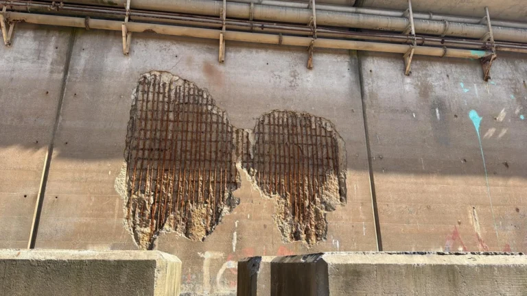 Chloride-Induced Corrosion: The Invisible Threat to Global Infrastructure Structural Repairs completing nondestructive scanning at Harland & Wolff shipyards in Belfast
